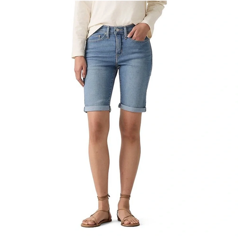Levi's Shaping Bermuda Denim Shorts